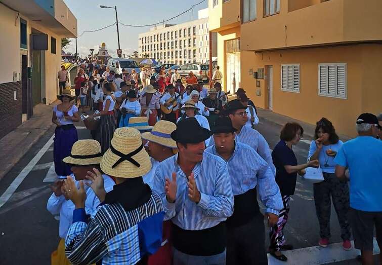 Imagen de archivo de la romería de 2019 en La Viña/TA.